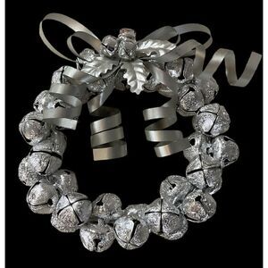 Silver Metal Wreath Ornament